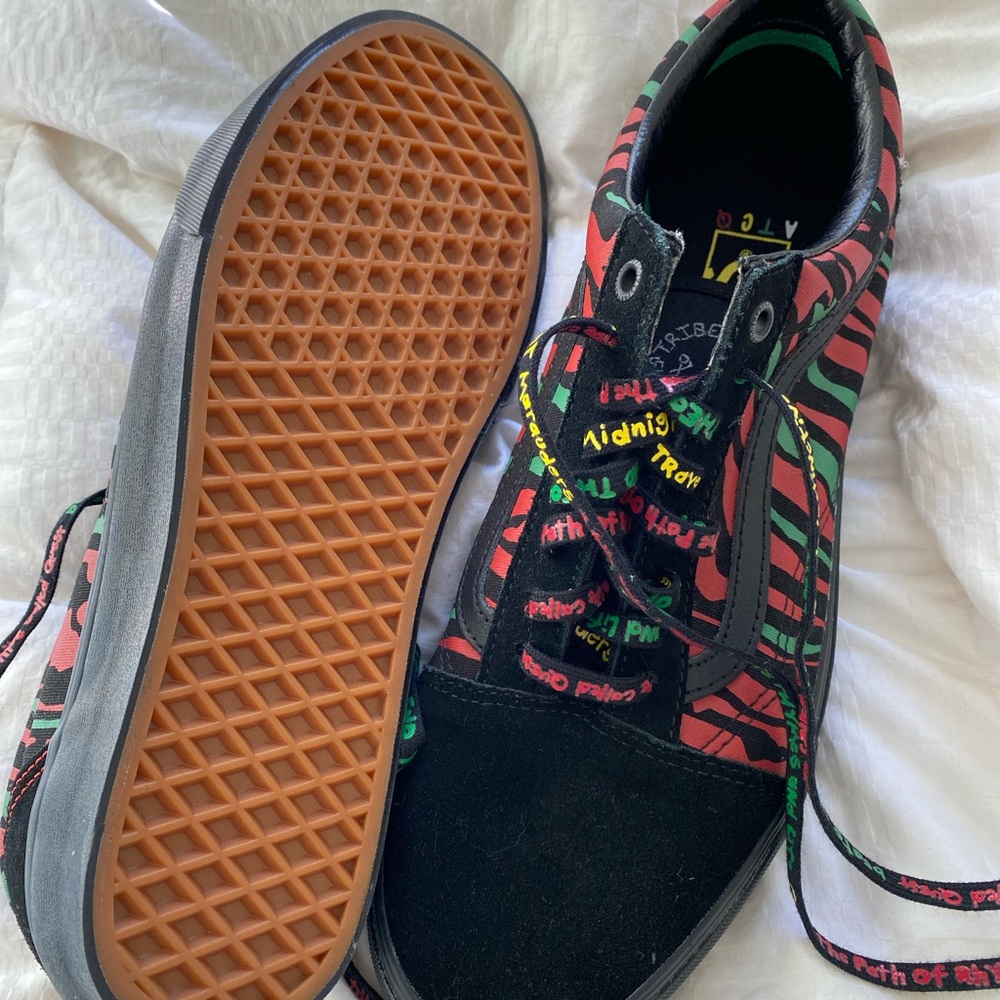 🛑SOLD🛑 VANS TRIBE CALLED QUEST Mens Shoes (NEW) Old Skool  ATCQ Black Size 10. - Picture 2 of 6